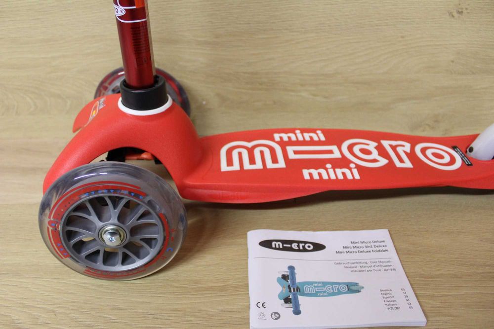 Mini micro hulajnoga balansowa czerwona