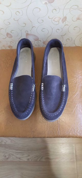 Лоферы женские из натуральной замши (Польша)