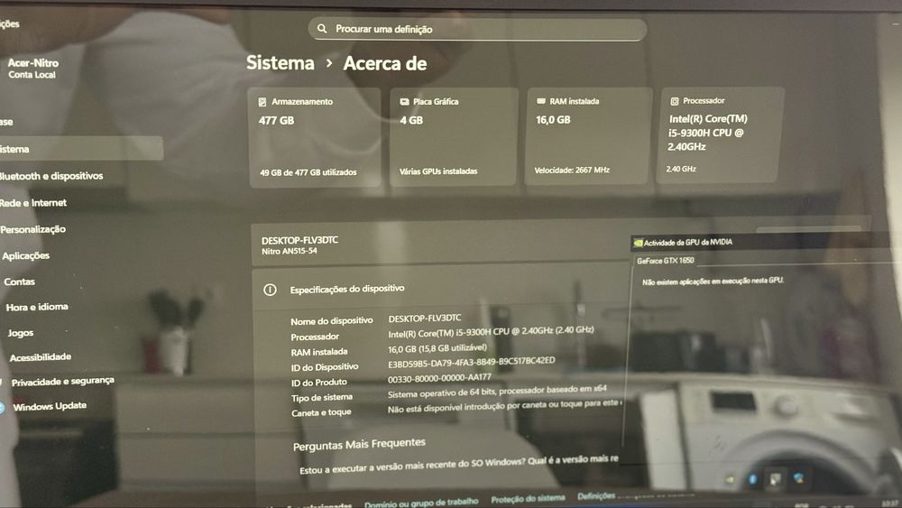 Acer nitro 5 AN515-54