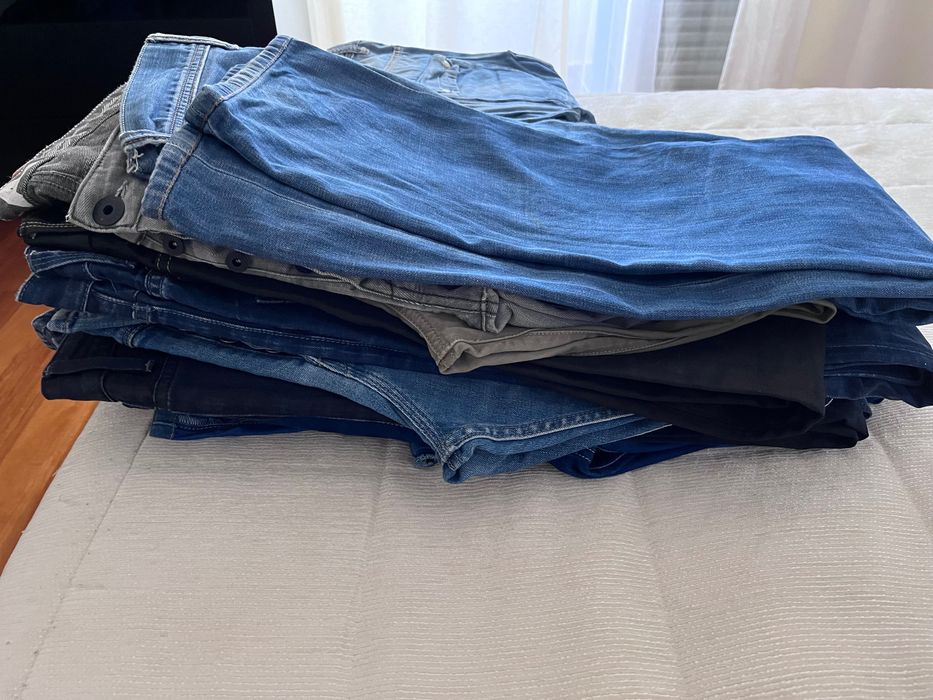 Calças de ganga salsa