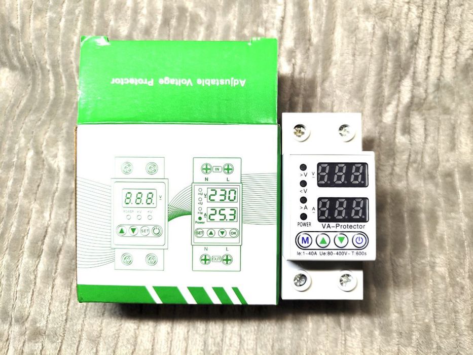 Вольт-амперметр плюс защита от скачков напряжения для сети