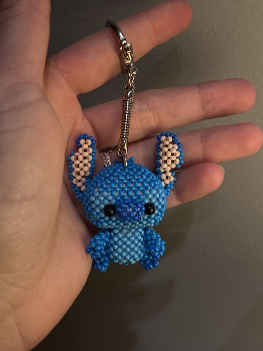 брелок стіч з бісеру.