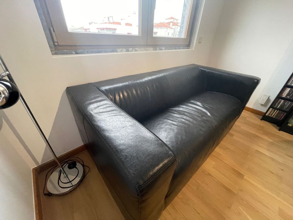 Sofá de pele genuína Ikea tipo Klippan