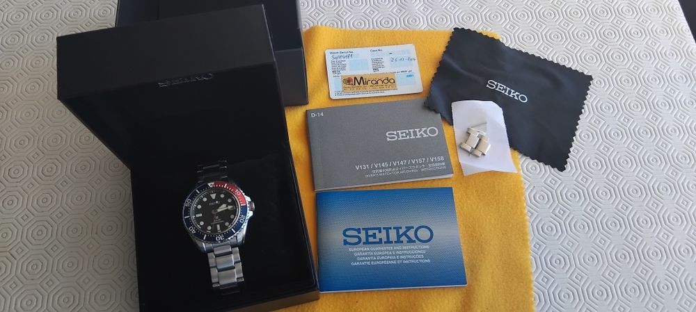 Seiko Prospex Solar Diver "Pepsi" – Relógio Original
