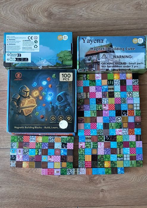 Klocki magnetyczne 513 sztuk