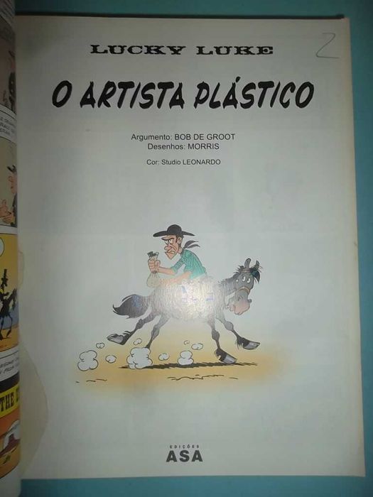 LUCKY LUKE e RANTANPLAN - Volume com 13 álbuns BD