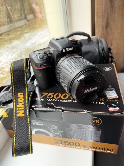 Nikon D7500+ obiektyw 18-140mm JAK NOWY