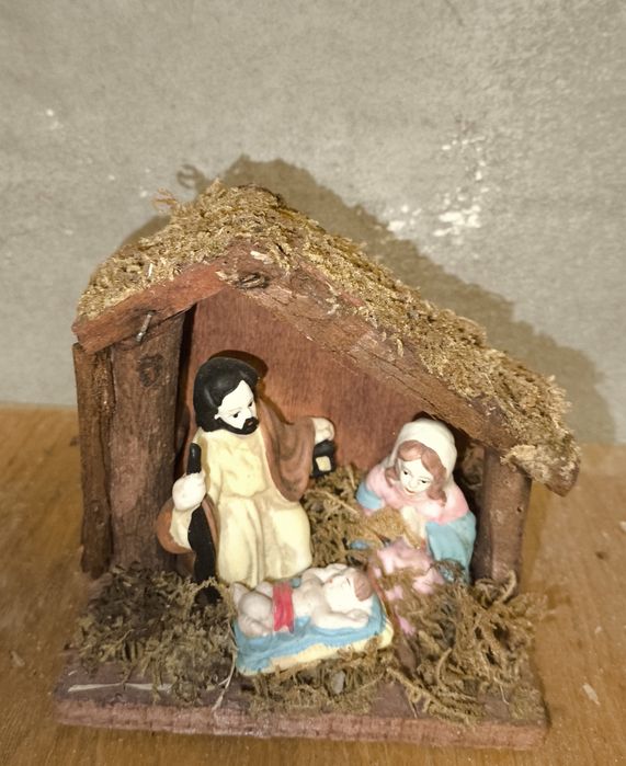 Stajenka szopka betlejemska Maryja Jezus dzieciątko dekoracja ozdobna