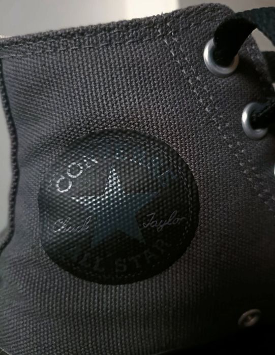 Trampki Converse Chuck Taylor All Star, 37 szare grafitowe czarne