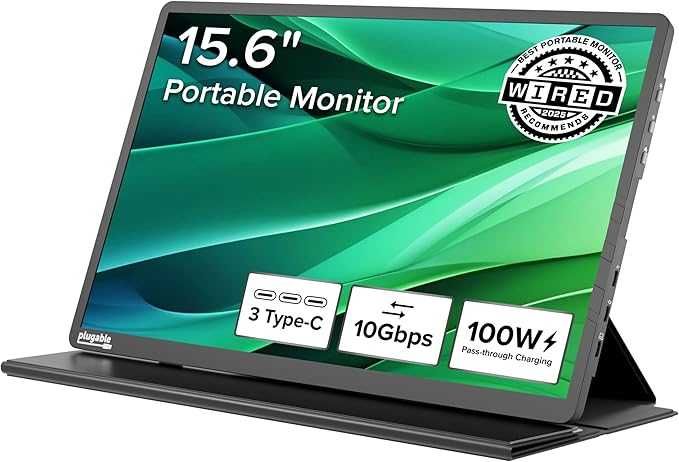 Ecrã portátil 15,6" 1080p IPS HDR 400 nits | 2x USB-C | Mini HDMI