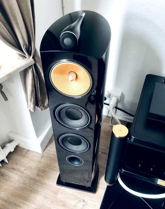 Bowers & Wilkins 804 Diamond D2 — последняя 804 с кевларом, до Continuum | Piano Gloss Black, England, пара в идеале, коробки