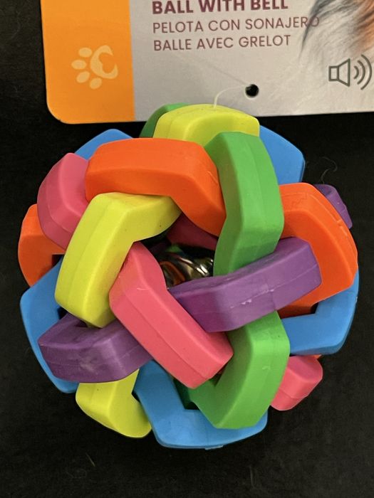 Bola com guizo brinquedo para cão