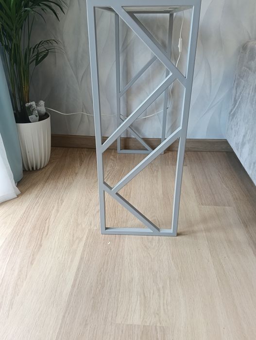 Konsolka srebrna szara