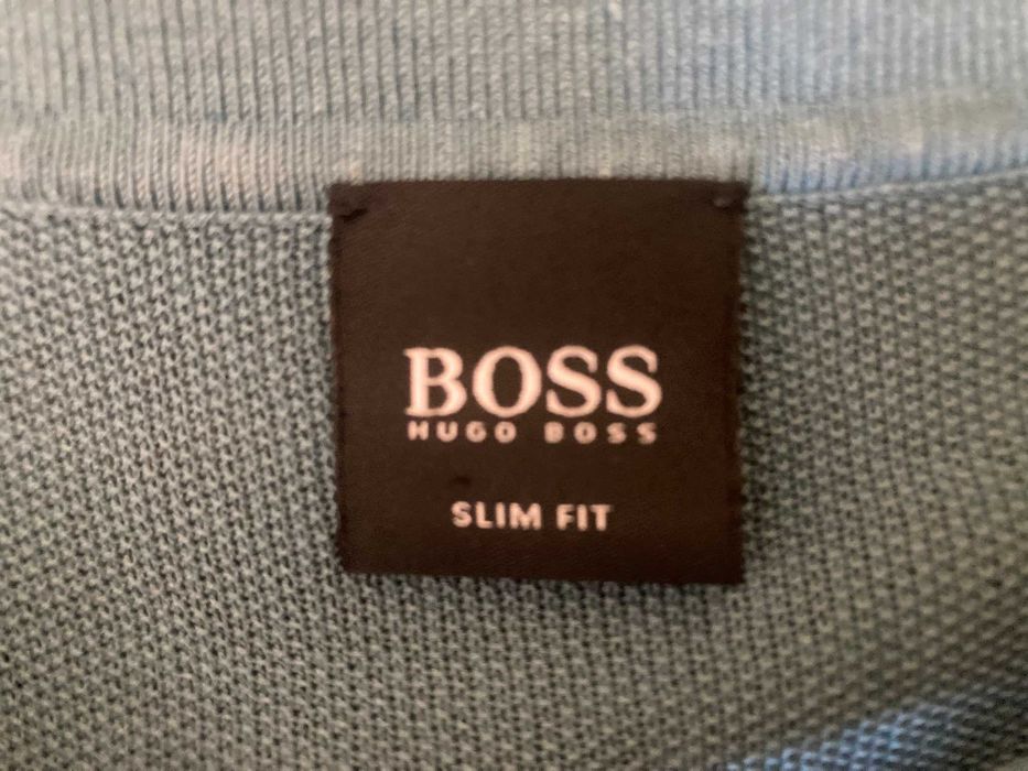 Polo Hugo Boss (Linha BOSS) – Tam. L – Azul (Novo)