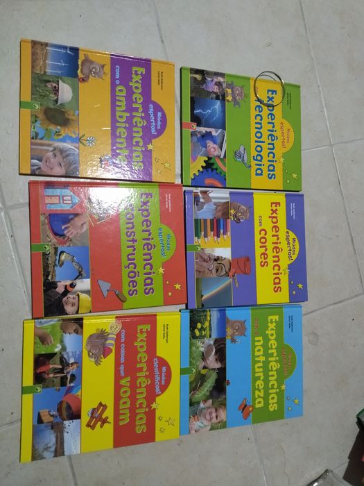 Coleção de livros de experiências crianças