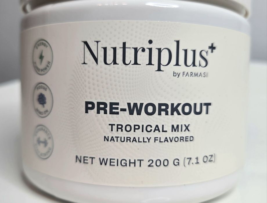 Pre Workout Nutriplus Farmasi Smak Tropical Mix Przed Treningiem