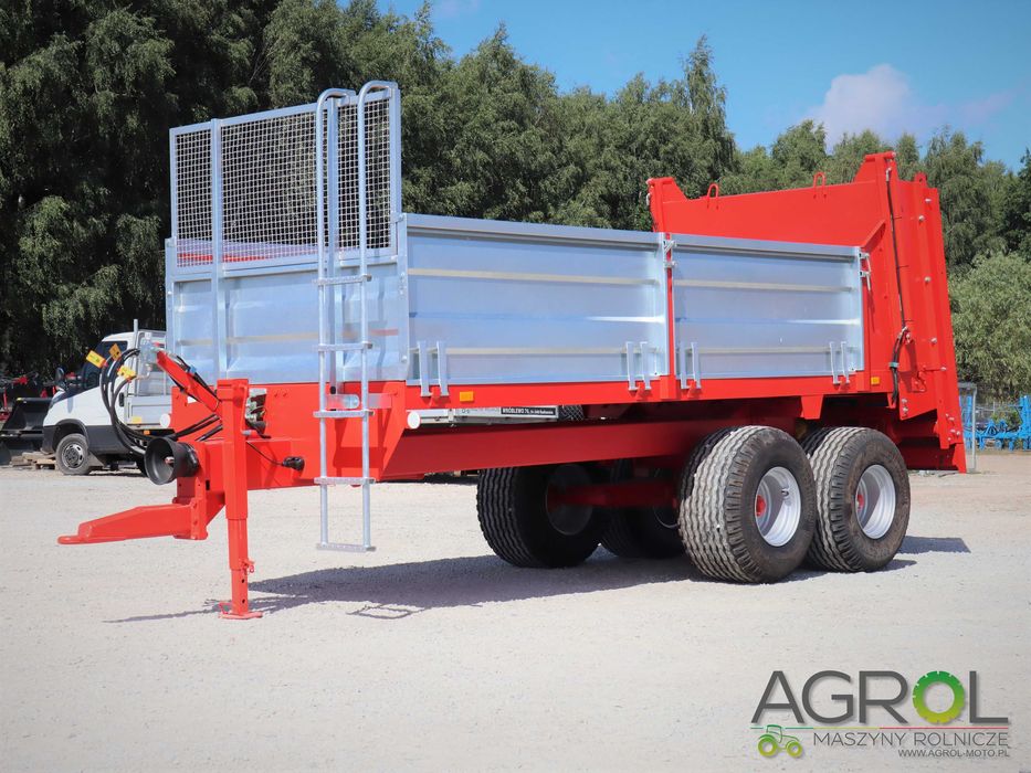 Rozrzutnik obornika 8 ton Rol-Trans Pronar adapter pionowy 2 bębnowy