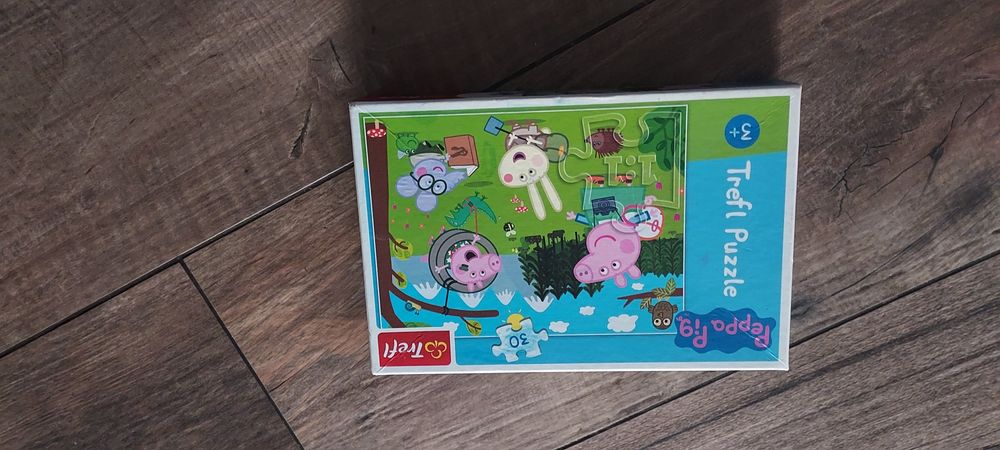 Zestaw puzzle Świnka Pepa Kicia Kocia i inne
