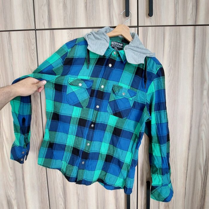 Koszula męska, Długi rękaw, zielony, Ben Stone, roz. XL