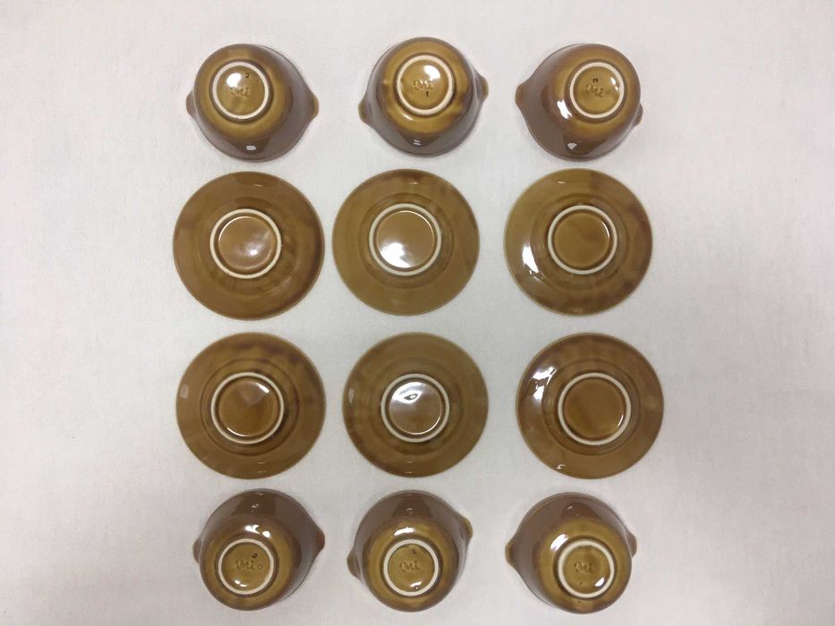 PRL miseczki bulionówki komplet Mirostowice