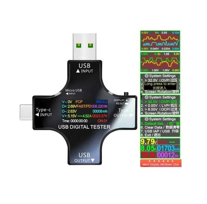 USB тестер Atorch  tester Type-C
