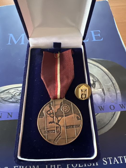 Medal i wpinka Polska Żegluga Morska - Szczecin