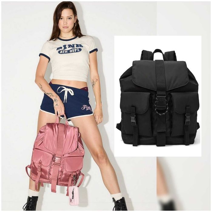 Жіночий рюкзак нейлоновий Victorias Secret Pink Америка оригінал