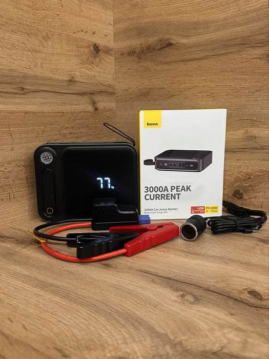 Пусковое устройство  Бустер Baseus 26800 mAh 3000A и павербанк