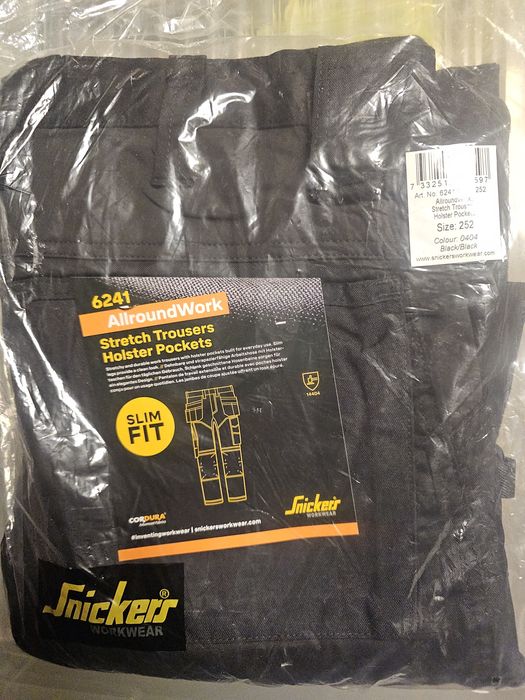 Spodnie robocze Snickers 6241 r.252 (52 extra long)wzrost 196-204 cm S