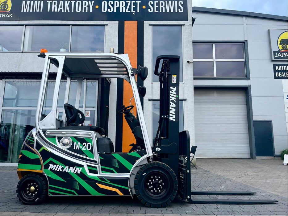 Wózek Widłowy Elektryczny 2T MIKANN, Maszt 4.5m,Triplex, Japan Trak