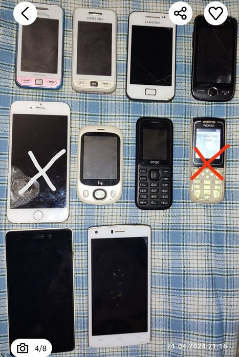 Телефоны. Одним лотом! Под ремонт! Nokia, Samsung, nomi, hts, lenovo,