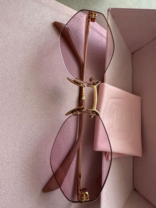 Окуляри очки рожеві в стилі картьє бренд Ana Hickman Анна хікман