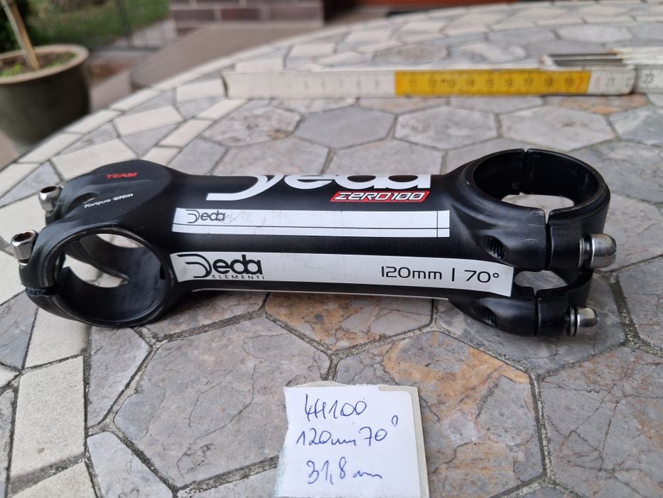 Mostek szosowy ahead deda zero100 . 120mm 70st 31,8mm alu 4h100