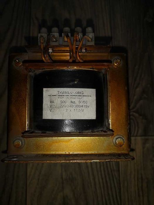 Transformator THERMO KING  2x11,5V 500 VA.