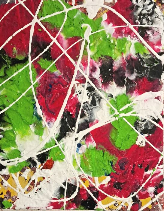 Atenção só hoje 3 pinturas pague 1 . Pinturas abstractas expressionist