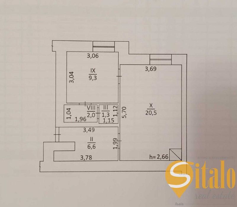 Продаж 2 кімнатної квартири у ближньому центрі Львова, вулиця Чубая