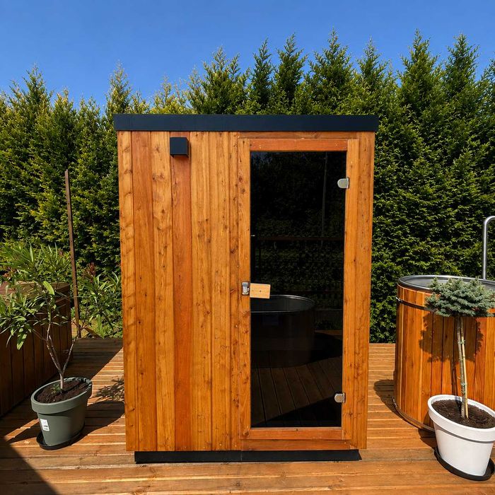 Sauna ogrodowa KOMPAKT 120x160x200 cm z piecem Harvia