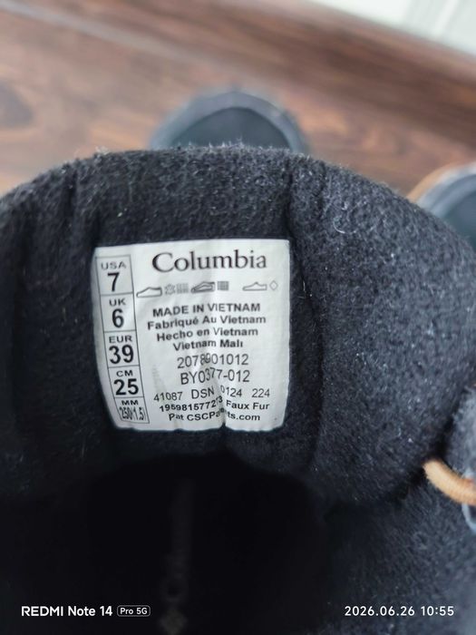 Чоботи Columbia 39р.