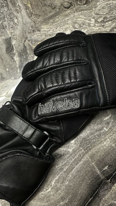Шкіряні мотоперчатки Haveba з захистом Kevlar (Розмір 9 / L) – Стан ідеальний