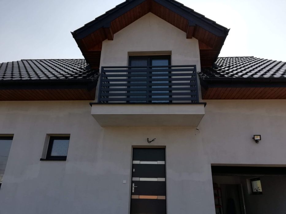 Balustrada panelowa pozioma ocynk ogniowy malowany