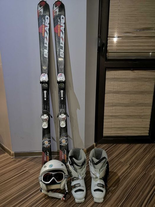 Narty BLIZZARD Magnum 6.8 150cm + buty i kask WED'ZE gogle UVEX plecak