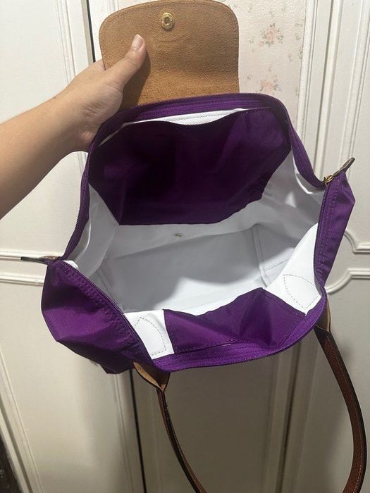 100% authentic Longchamp Le Pliage Handbag - Purple