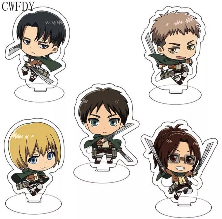 Магическая битва/Атака на титанов/Attack on titan акриловые фигурки/ст