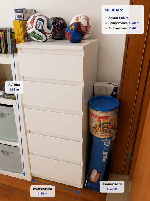 Cómoda 5 gavetas