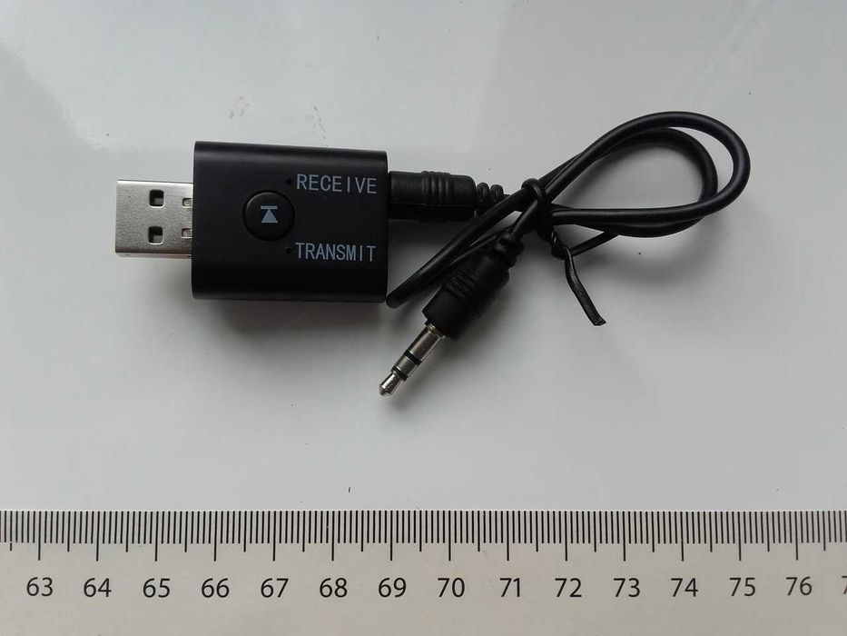 2w1 odbiornik nadajnik BT 5.0, jack 3,5mm, USB, słuchawki, TV, MP3, ad