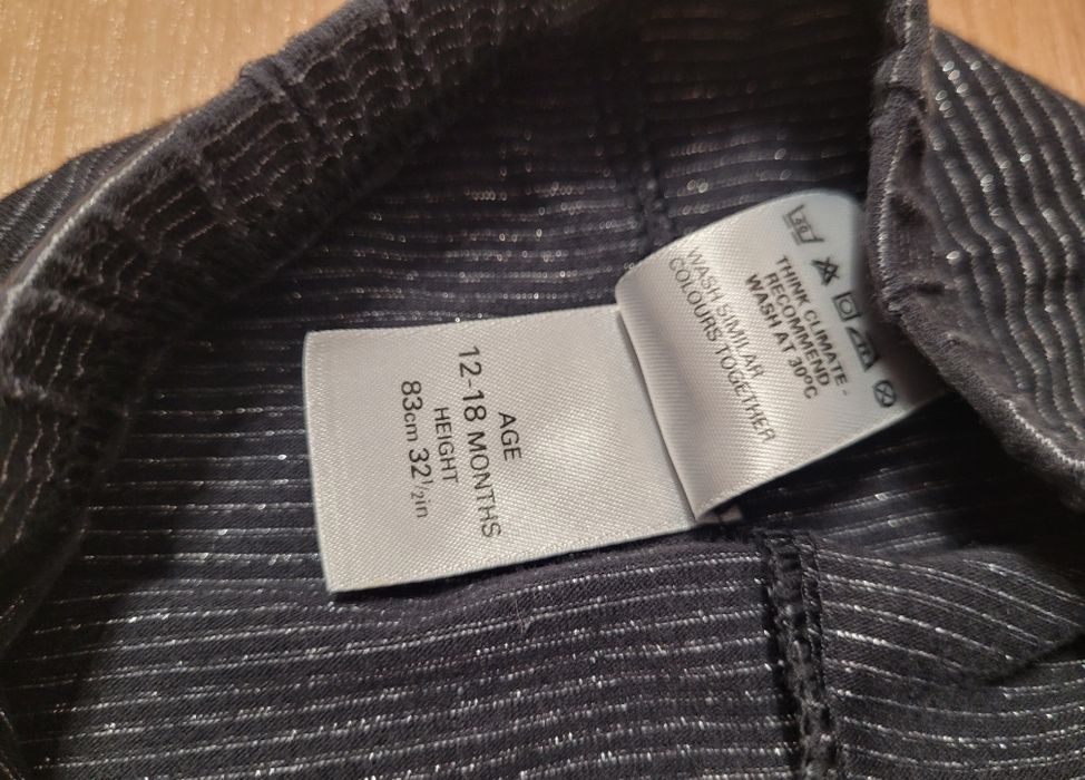 Zestaw bluzka i legginsy dziewczynka roz 12 mc 74 cm