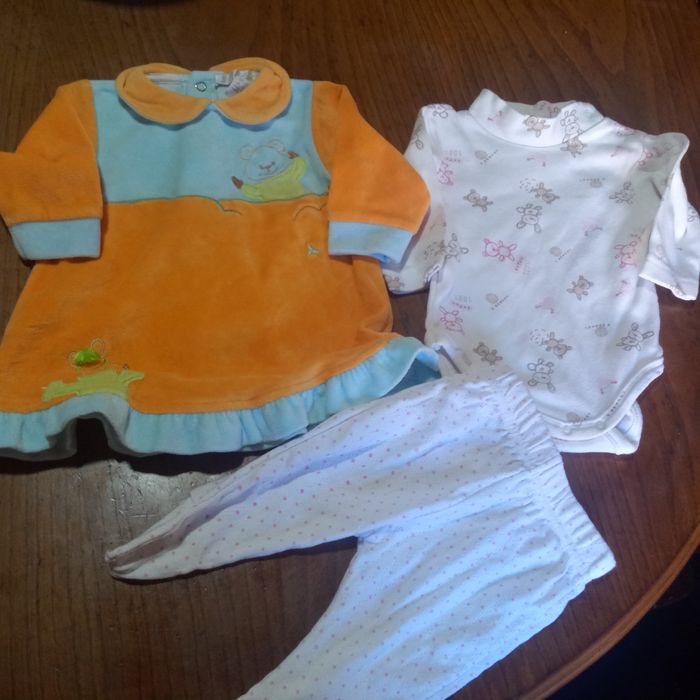 Lote de roupa menina 0-3 meses