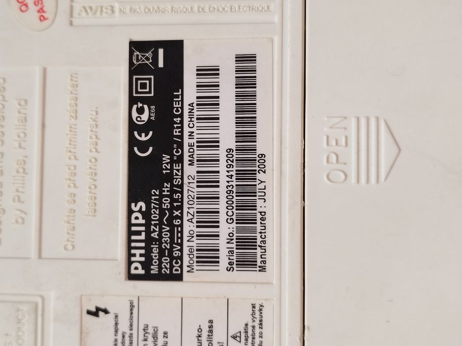 Radio Philips Uszkodzone