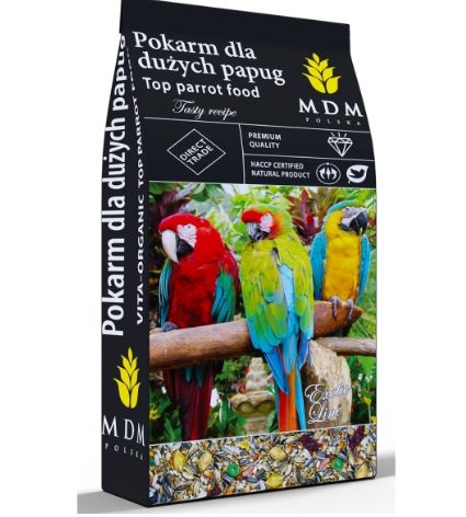 Karma 10kg dla dużych papug z owocami PDO Pokarm Mieszanka