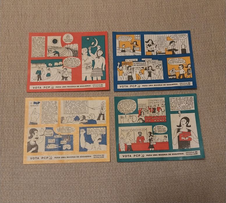 Autocolantes colecção política - Vota PCP  Celula de Alvalade